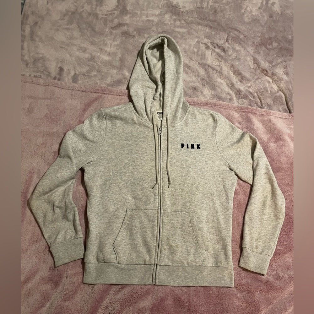 PINK Victoria's Secret Bling Zip Up Hoodie